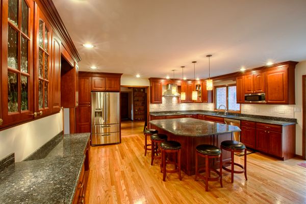 Cherry Kitchen Cabinet Repair in Spring Branch