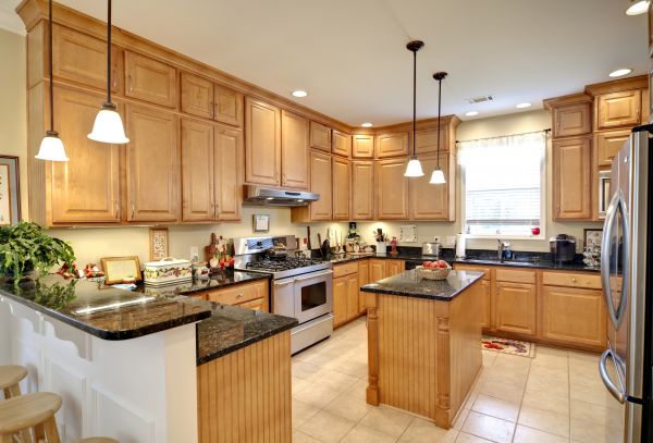 Maple Kitchen Cabinet Repair in Spring Branch